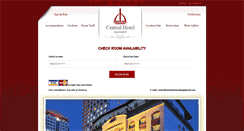 Desktop Screenshot of centralhotelyangon.com